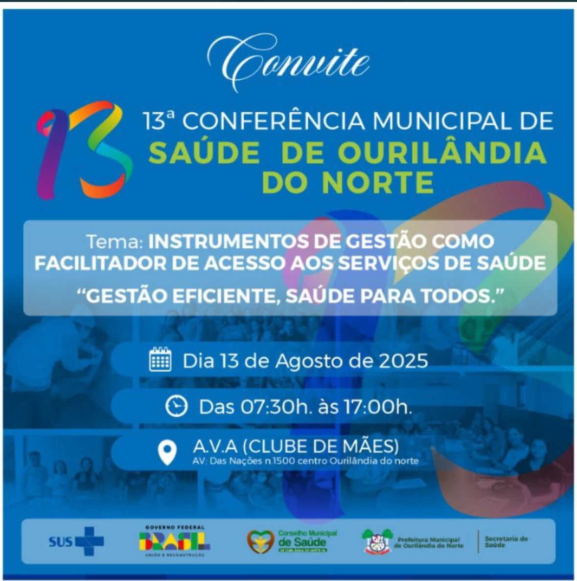 Ourilândia do Norte promove 13ª Conferência Municipal de Saúde com enfoque em gestão eficiente e acesso universal